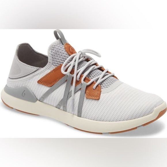 OluKai Other - Olukai Mio Li Men’s Size 14 Mist Grey Brown Leather Casual Sneaker Shoe